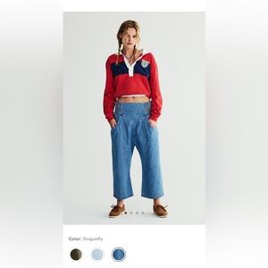 Free People We The Free Lunan crop harem jeans SZ small